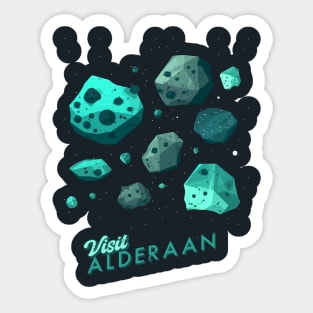 Visit Alderaan - It's a Blast! Sticker